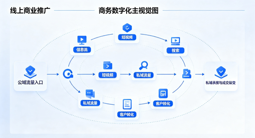 浦口区线上商业推广怎么做？全域流量闭环搭建与低成本转化实战指南